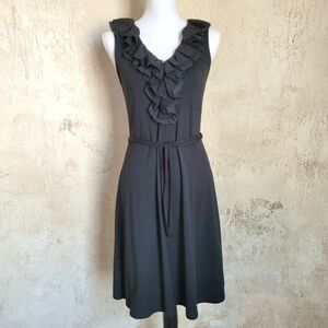 Lauren Black Cotton Knit Sundress